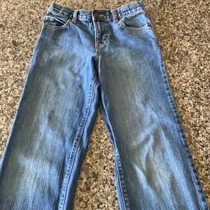 Old Navy boys straight legged, built in FLEX jeans. Size 14. Good condition